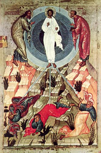 Прербражение Господне. Икона 15 век.